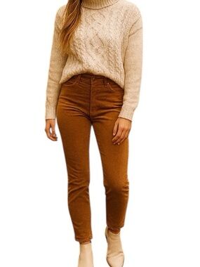 PAIGE  Maize Corduroy Pants Hoxton Ankle Skinny